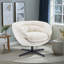 Fauteuil d'appoint pivotant rembourré-1996868924