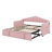 Twin Size Upholstered Day Bed Frame – Adjustable Pop Up Trundle, USB/Type-C Charging Port, 2 Side Pockets, No Box-Spring Required-1826230390