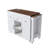 Extendable Dining Table & Storage Cart Mdf Stylish For Small Dining Spaces