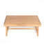 Fauteuil club en teck beige avec ensemble de conversation en bois d'acacia et table basse avec meubles de patio à coussin résistant à l'eau