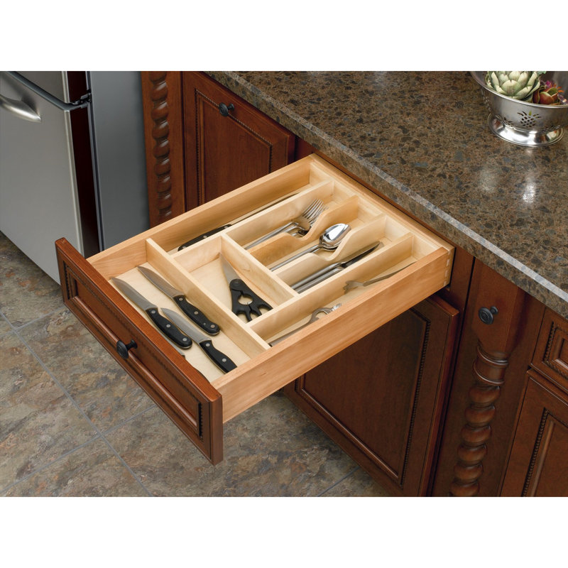 Rangement de tiroir pour couverts Rev-A-Shelf, érable, H 2,38 po x l 14,63 po x P 22 po
