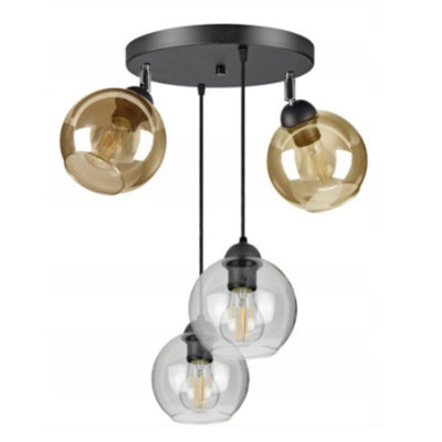 Burbach 4 - Light Black Sphere Pendant