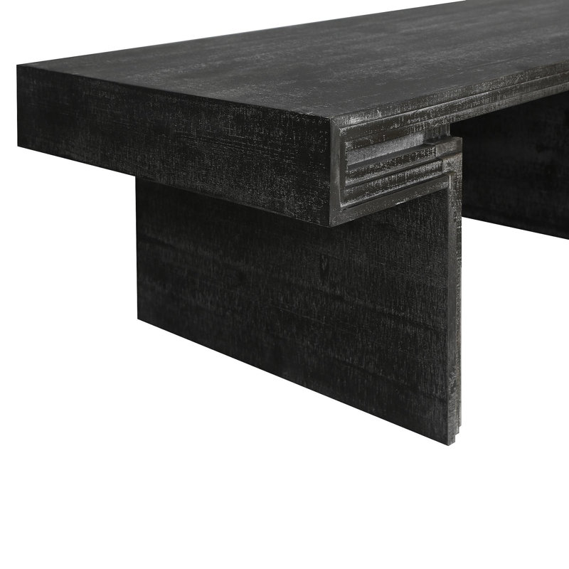 Table basse American Vintage, Noir antique