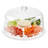 Multi-Functional Acrylic Server with Round Cake Mold