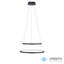Sterrett 2 - Light Anthracite LED Drum Pendant