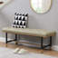 Banc rembourré en similicuir Makayla-1096098523