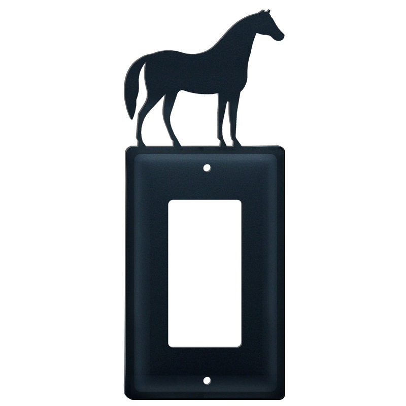 Standing Horse Single GFI 1-Gang Single Outlet Wall Plate