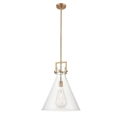 Luminaire suspendu conique à 1 lumière Bogle