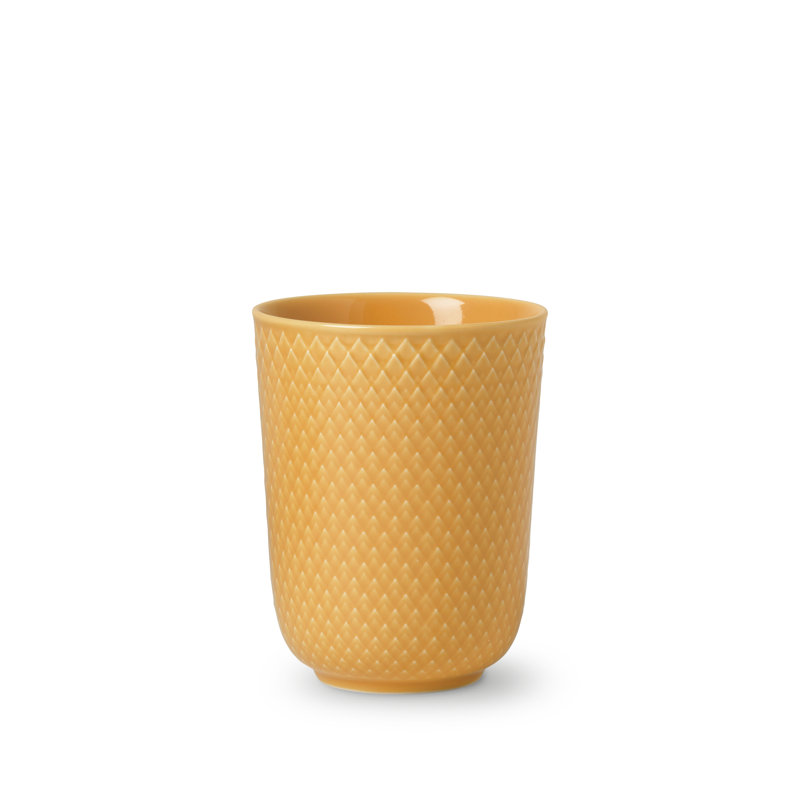 Handmade Porcelain Coffee Mug, Yellow