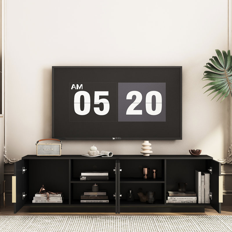 Modern 68" Led Tv Stand, Entertainment Center For Large - Screen Tvs, , Waterproof Surface Easy Care 16 Color Big Construction, Fast Installation