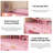 Large Makeup Vanity Desk With Lighted Mirror and 5 Drawers, Wooden French Country Modern Farmhouse White Dressing Table With Charging Station, makeup bedroom vanity with lights, Pink, White, Walnut-855435359