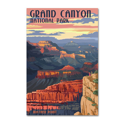 «Grand Canyon», affiche vintage sur toile Kadey