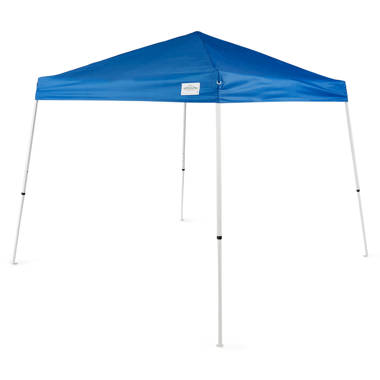 Crown Shades 10' x 10' Base 8' x 8' Top Instant Pop Up Canopy w/Carry Bag, Beige