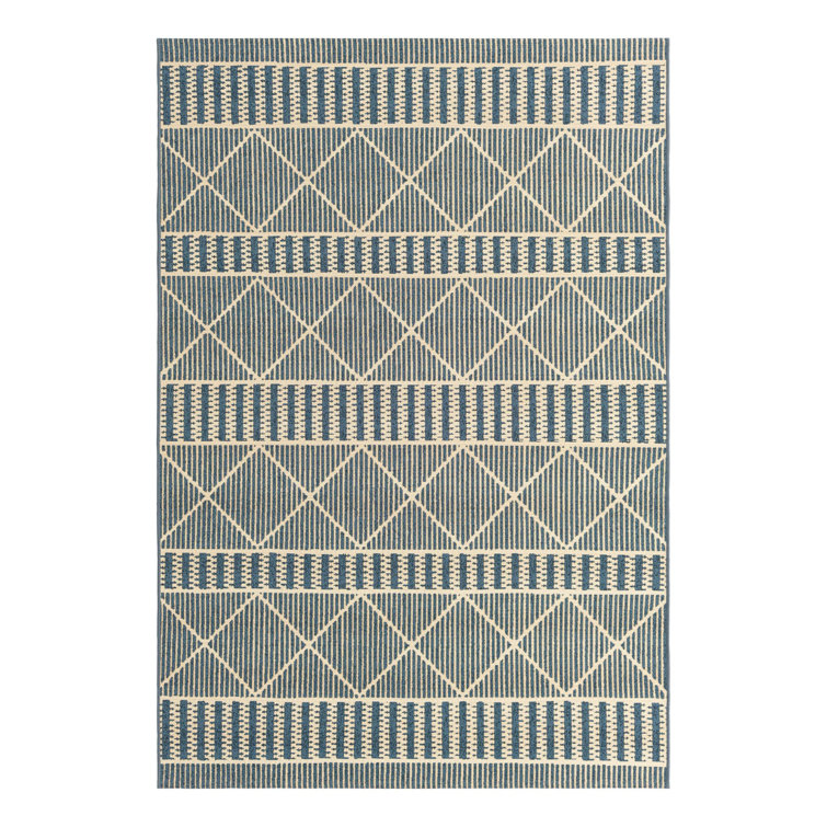 Blue Dalyan Indoor/Outdoor Trellis Rug