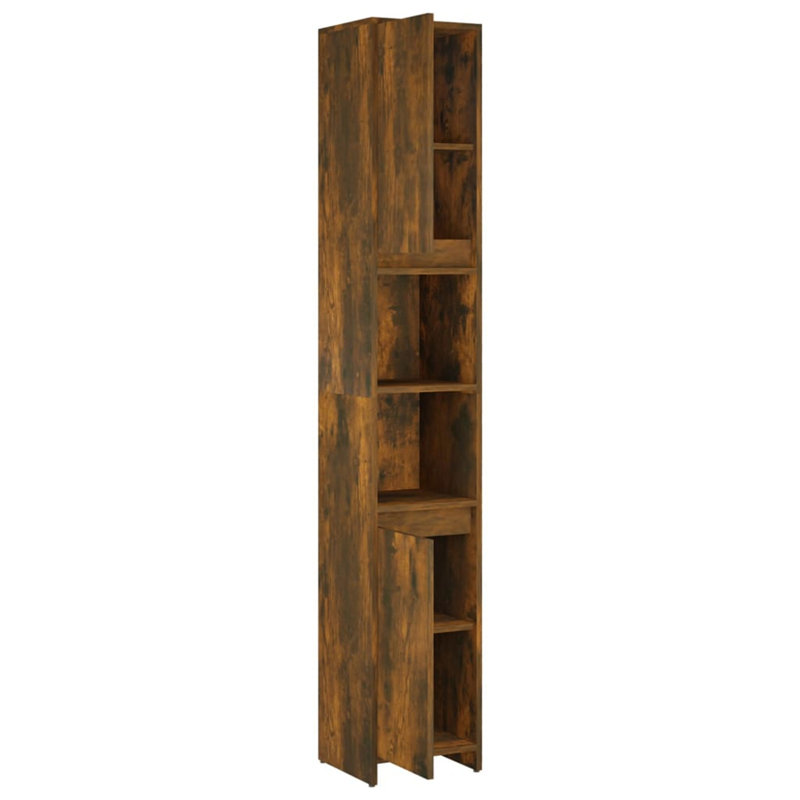 Beamond Freestanding Linen Cabinet, Light Brown