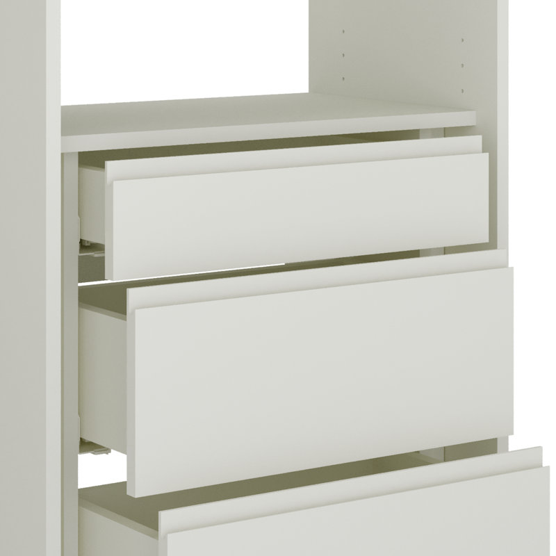 Système d'organisation 82 1/4 po, Blanc