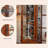 Maroon Solid Wood+Glass Display Cases