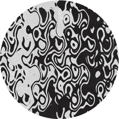 Tapis abstrait noir / gris