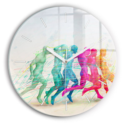 Glass Wall Clock