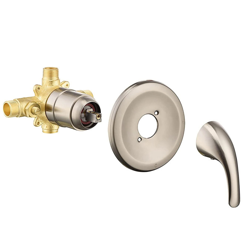 All-In-One Kit with Rough in-Valve, Brushed Nickel