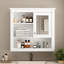 Armoire murale de salle de bain 32 po avec miroir, 4 tablettes, armoire de rangement en miroir Idea-736128925