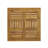 Natural Wood Outdoor Side Table - Minimizes Space Usage, 20"W X 20"D 15.58"H Ideal For Small Spaces, 20"X20"X15.58