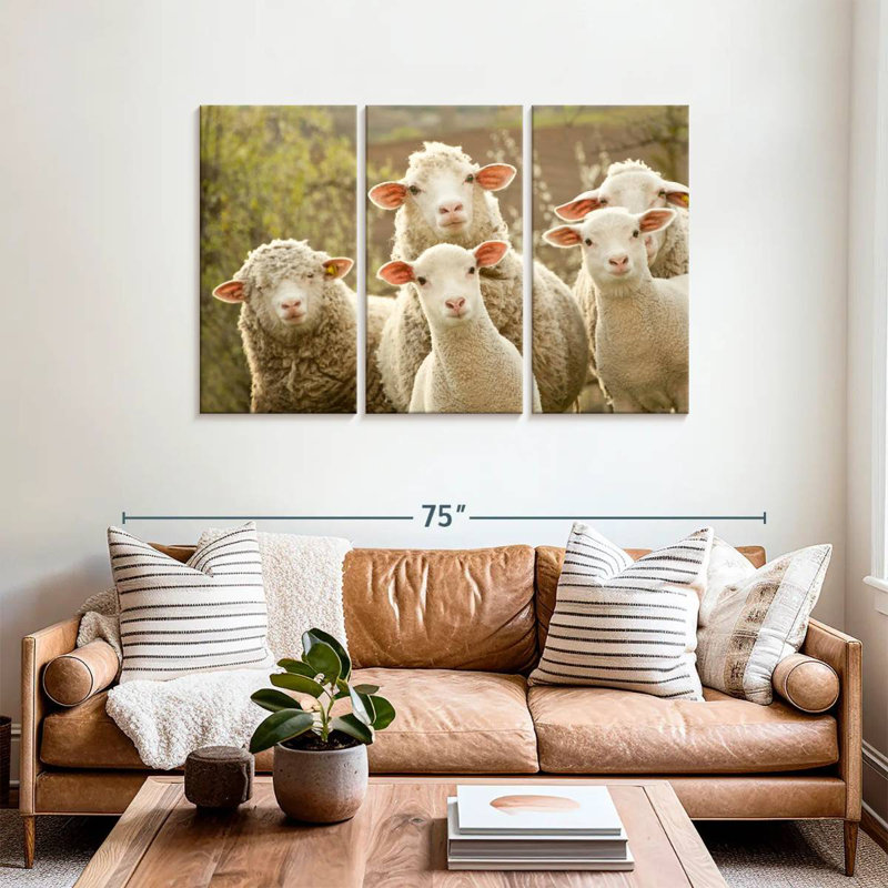 Brampt Stunned Sheep, 36" H x 57" W