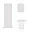 iBathUK Princia Vertical Single Oval Panel Radiator-1811398400-1811398404