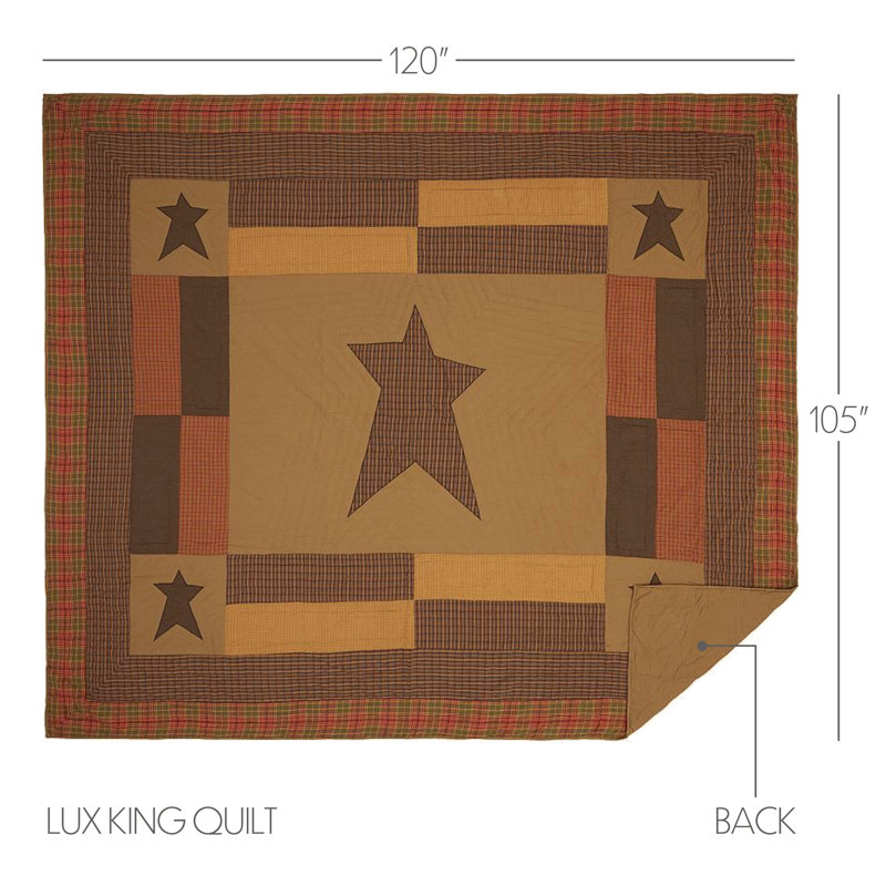 Stratton American Traditional Cotton Patchwork Quilt, Luxury King Quilt