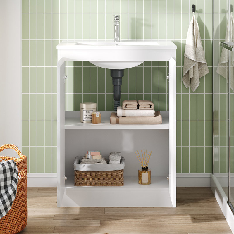 500mm Single Bathroom Vanity with Undermount Ceramic Basin