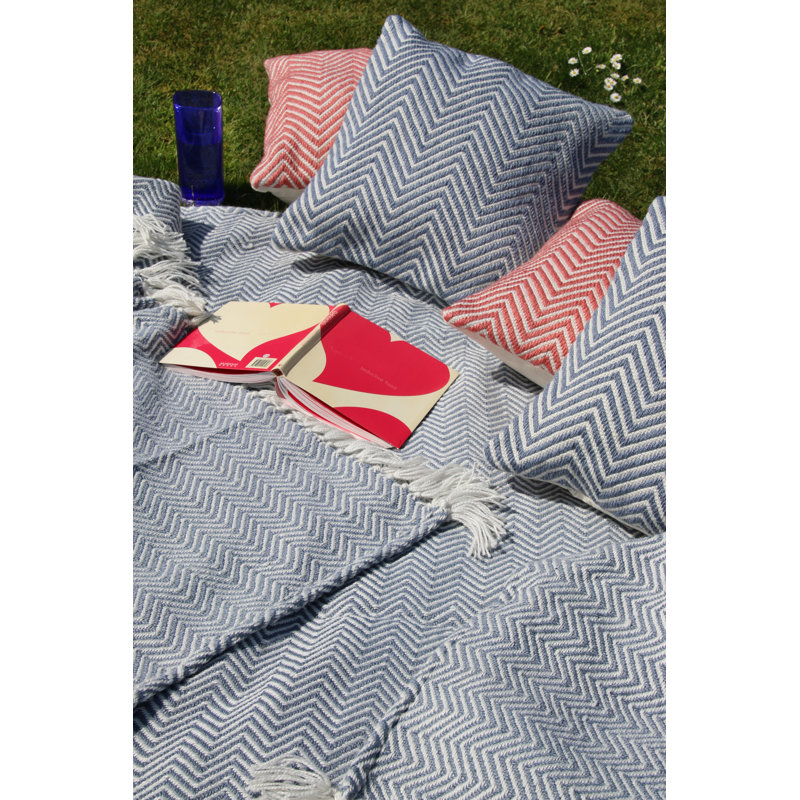 Declue Throw Blanket, Denim Blue