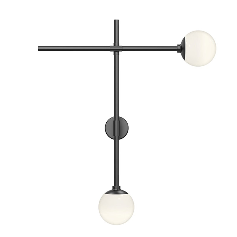 Sabon™ 2 - Light LED Armed Sconce, Satin Black
