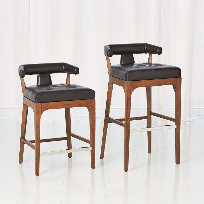 Moderno Stool, Black, Counter Stool (25" Seat Height)