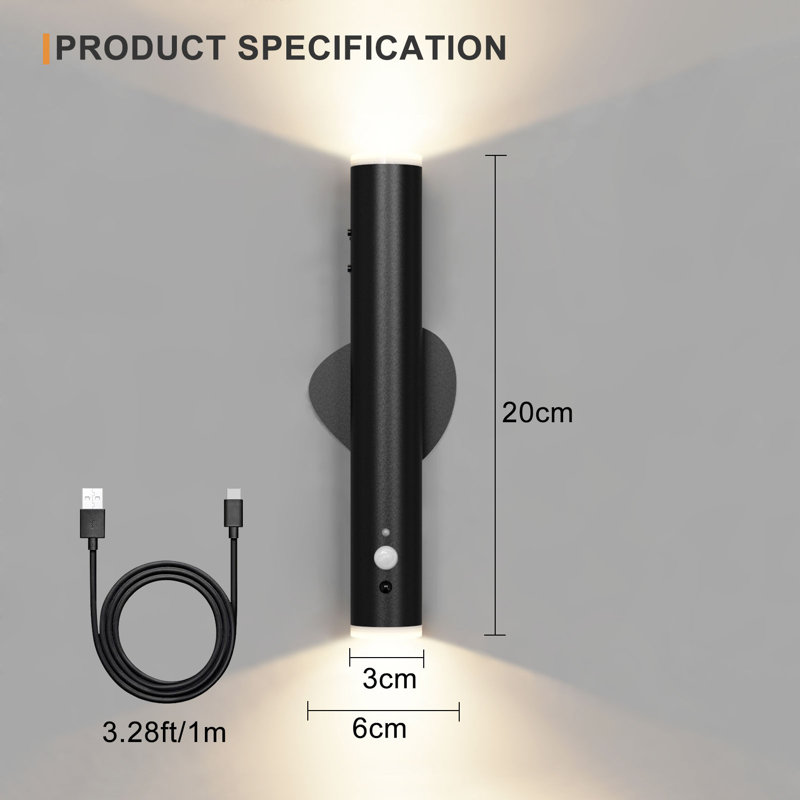 Danapaola LED Flush Mounted Sconce, Matte Black