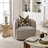 Jaydin 34" Wide Boucle Upholstered Swivel Armchair-1980456829