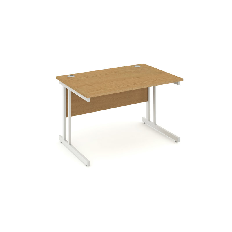 Impulse Metal Base Writing Desk, Oak