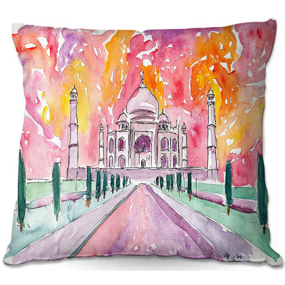  Housse et insert de coussin carré coloré Couch Taj Mahal