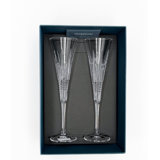 Waterford 1058234 Lismore Diamond Toasting Flutes, 5.5oz, Set of 2, Clear Color