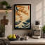 Blossoms and Waves Japandi - Wrapped Canvas-605291512-605291515