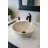 Eden Bath 14'' Gray Marble Circular Bathroom Sink