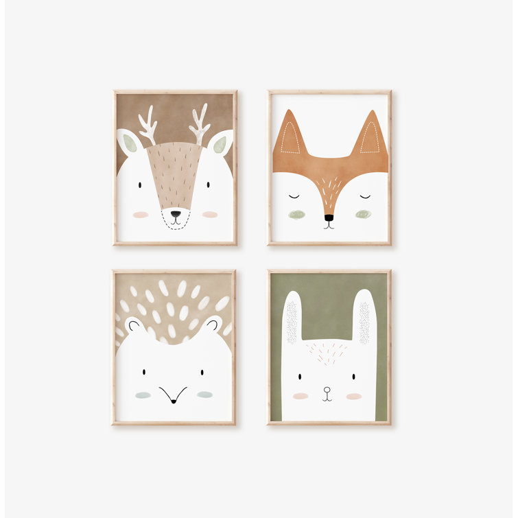 Woodland Art Prints Set