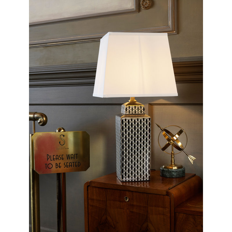 Basswood Ceramic Accent Lamp