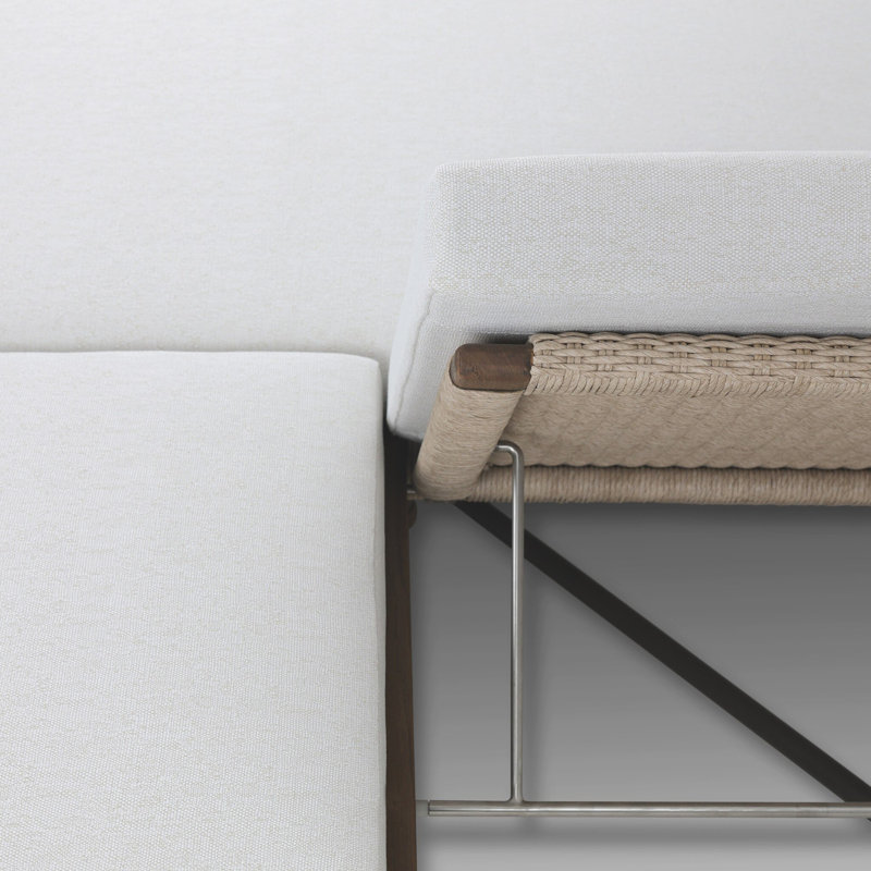 Finnegan Outdoor Double Chaise, Alessi Linen
