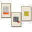 Abstract Lines - 3 Piece Floater Frame Graphic Art Print Set on Canvas-417358178-417358204