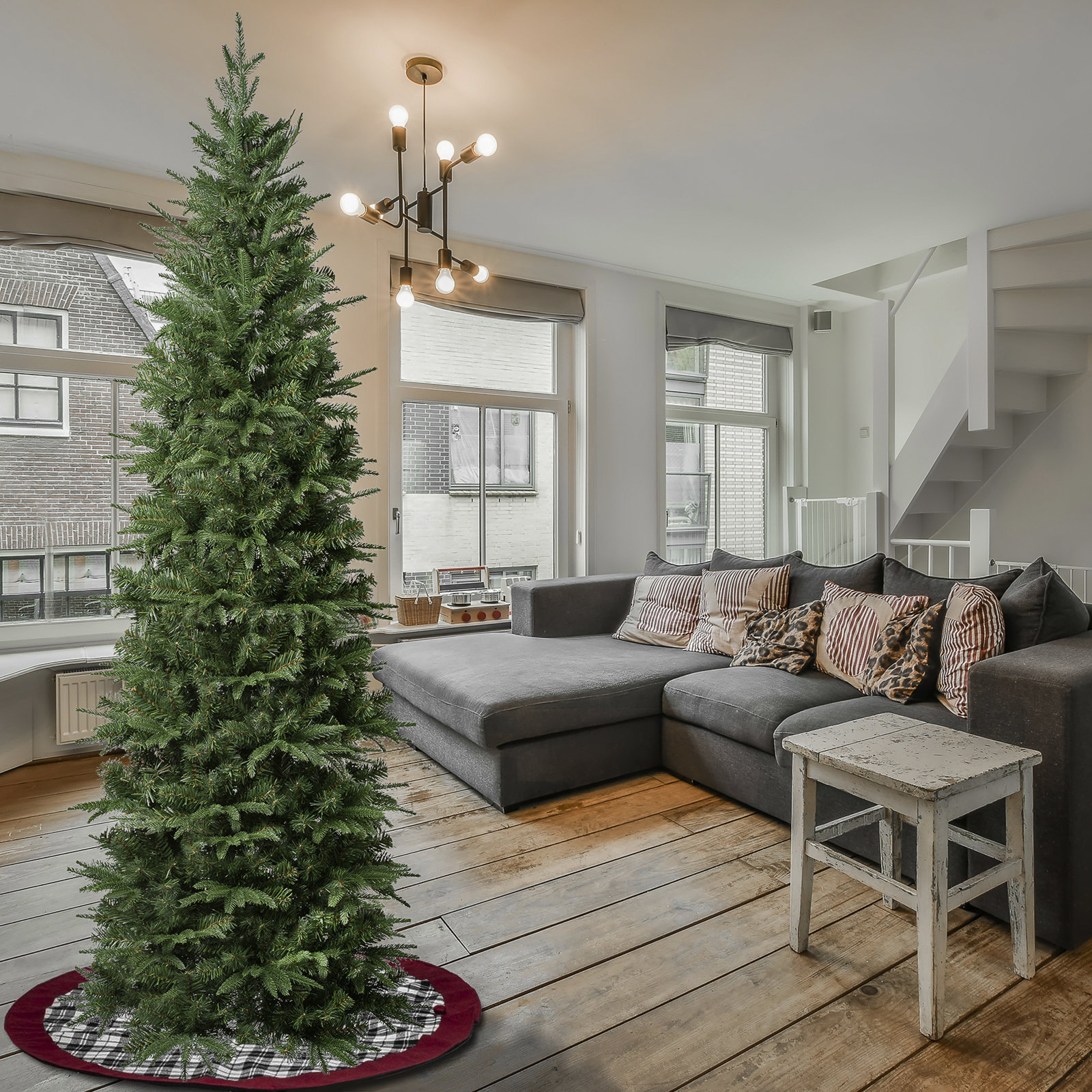 Slim Pre-Lit Fir Tree, 7.5', Unlit