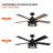 Rippeon 52'' Ceiling Fan with Light Kit-648324873
