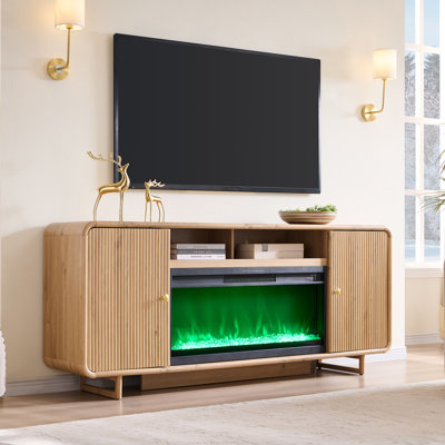 Meuble télé avec foyer 70 po Abrianna