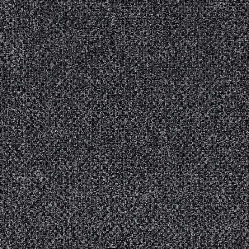 Rectangular Chenille Upholstered Ottoman, Dark Grey