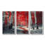 Bouleaux rouges, chemin forestier, Panorama III, ensemble d'art mural forêt-107201459-107201462