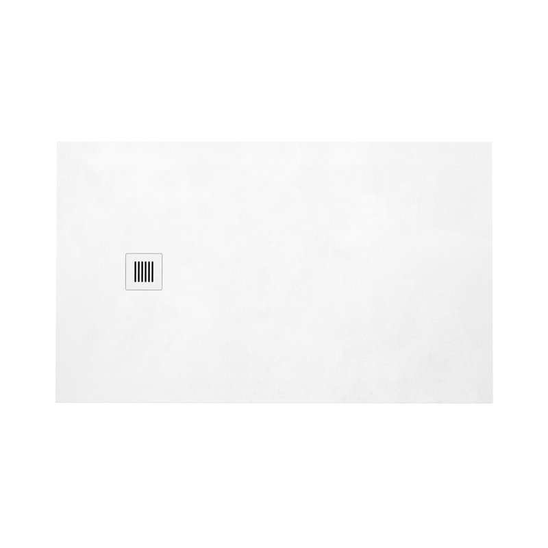 Feel 60'' W 36'' D Rectangular Shower Base, Concrete White